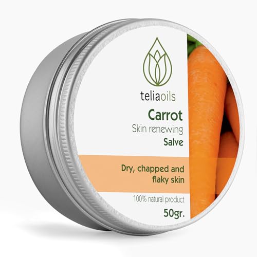 Teliaoils Carrot Salve - Reduces Wrinkles, Promotes Healthy Skin - 1.70oz Natural Ingredients