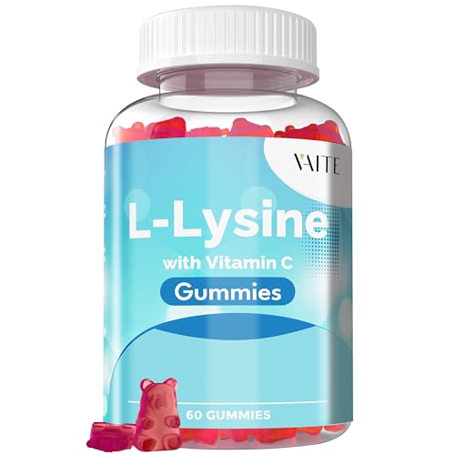 L-Lysine Gummies with Vitamin C - Supports Skin & Immune Health, Vegan, Non-GMO - 800mg