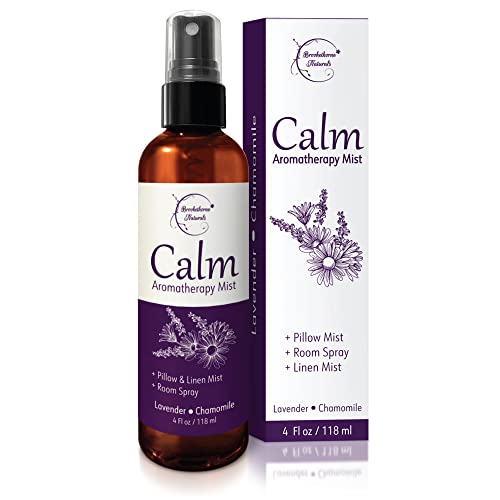 Brookethorne Naturals Calm Aromatherapy Spray - Lavender & Chamomile Relaxation Mist - 8oz