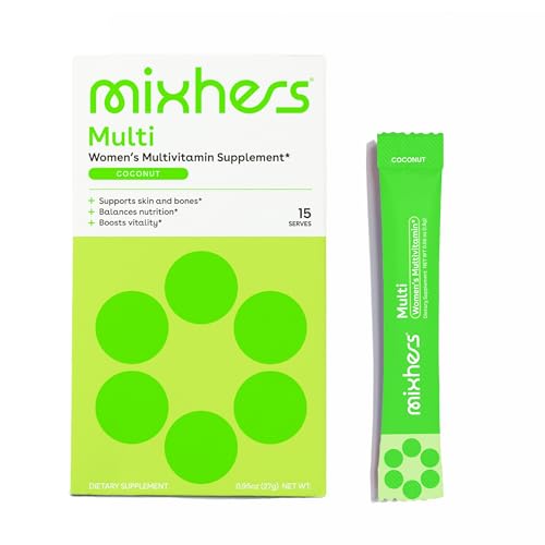 MIXHERS Hermulti Women's Multivitamin Drink Mix - Immune Support, Easy Absorption - 15 Packets