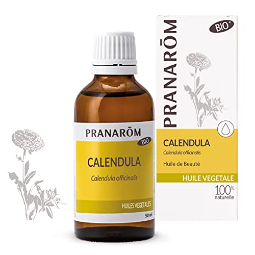 Pranarôm Organic Calendula Carrier Oil - Nourishing Skin & Hair, 50ml Titrated Extract