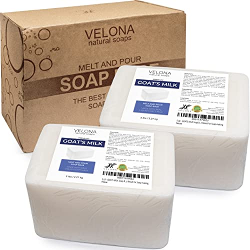 Velona Goat Milk Soap Set - Moisturizing, Natural Ingredients, Non-GMO - 10 LB Melt and Pour