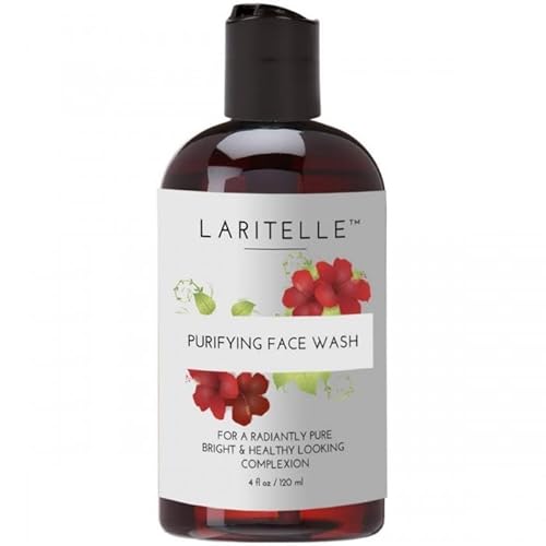 Laritelle Organic Face Wash - Cleanses & Tightens Pores, Nourishing Oils & Hydrosols - 6.76oz