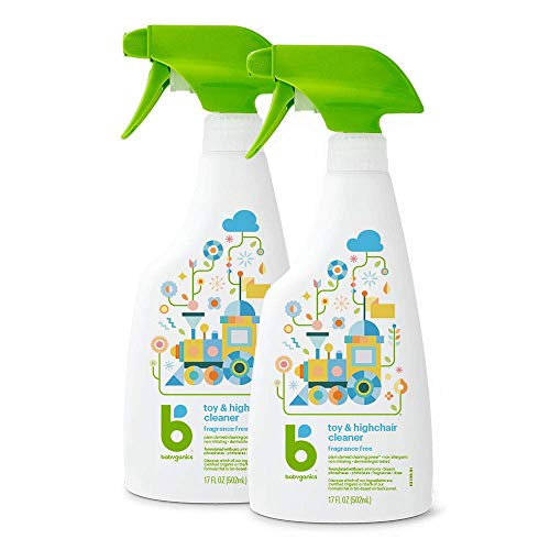 Babyganics All Purpose Cleaner - Plant-Derived, Non-Allergenic, Fragrance-Free - 17oz, Pack of 2