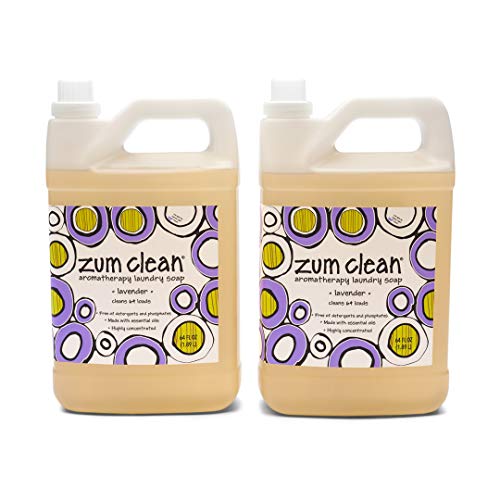 Indigo Wild Zum Clean Laundry Soap - Plant-Based, Lavender Scent, Cruelty-Free - 64 fl oz (2 Pack)