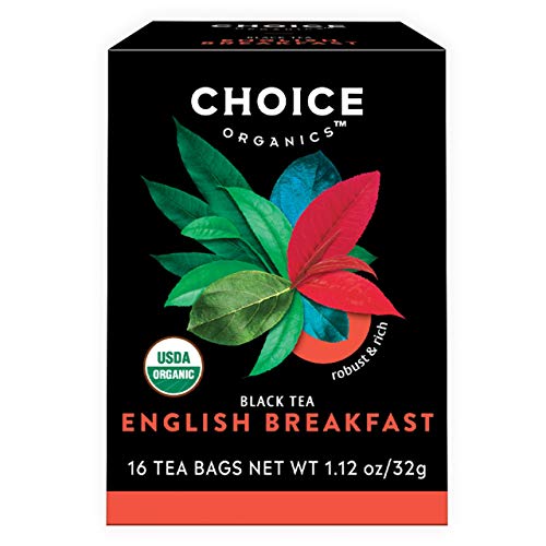 Choice Organics English Breakfast Tea - Fair Trade, USDA Organic, Compostable - 96 Bags