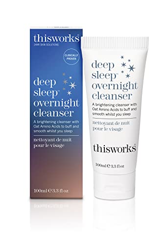 THISWORKS Deep Sleep Overnight Facial Cleanser - Gently Exfoliates & Rehydrates, 100ml