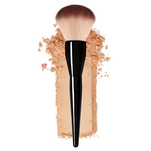 Banidy Large Makeup Brush - Flawless Finish, 100% Vegan Bristles, Black - Perfect for Blending