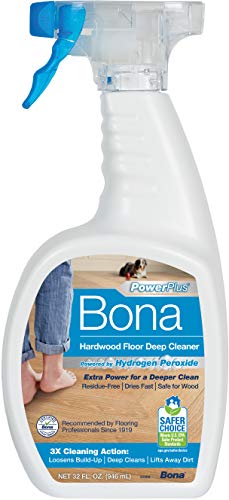 Bona PowerPlus Floor Cleaner - Deep Clean, Oxygenated Formula, Safe for Wood Floors - 32 fl oz