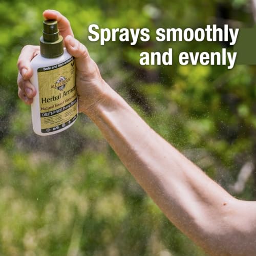 Herbal Armor DEET-Free Bug Spray - Plant-Based Protection for Family & Pets, 8oz Value Size