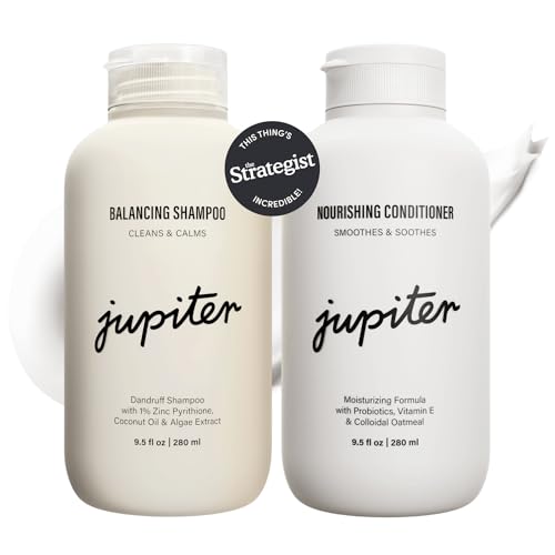 Jupiter Shampoo & Conditioner - Relieves Itchy Scalp, Nourishing Formula - 9.5 fl oz Each