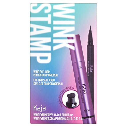 Kaja Winged Eyeliner & Pen - Smudge-Proof, Waterproof, Avocado Extract - Double-ended Design