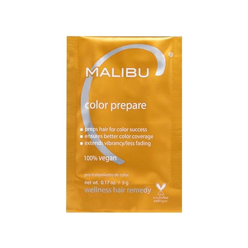 Malibu C Color Prepare Hair Care Set - Extends Color Vibrancy, Vegan & Antioxidant Rich - 1 Packet