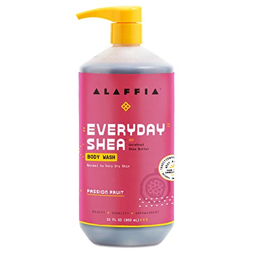 Alaffia EveryDay Shea Body Wash - Moisturizing Cleanser with Fair Trade Shea Butter, 32 fl oz