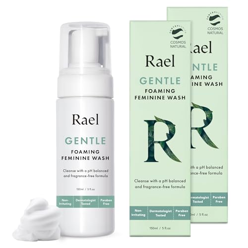 Rael Feminine Wash - Gentle pH Balancing Cleanser for Sensitive Skin, Vegan - 5oz, 2 Pack