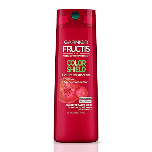 Garnier Fructis Color Shield Shampoo - Vibrant Color Protection, Vegan & Paraben-Free - 12.5 fl. oz.