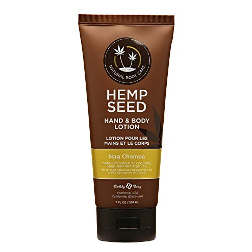 Earthly Body Hemp Seed Body Lotion - Restores Moisture, Nourishing Argan & Hemp Oils - 7 Fl Oz