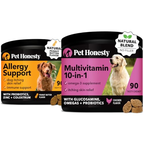 Pet Honesty Allergy Supplement - Supports Immune & Digestive Health, Chicken Flavor - 90 ct