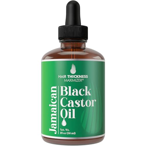 Hair Thickness Maximizer Jamaican Black Castor Oil - Strengthens & Nourishes Hair - 1oz