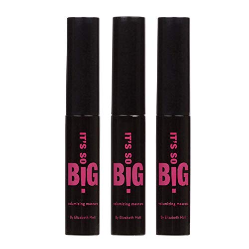 Elizabeth Mott Volumizing Mascara Trio - Lengthens, Holds Curl, Cruelty-Free - Travel Size (3-Pack)