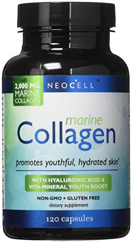 Neocell Fish Collagen with Hyaluronic Acid - Supports Hydrated, Youthful Skin - 120 Capsules