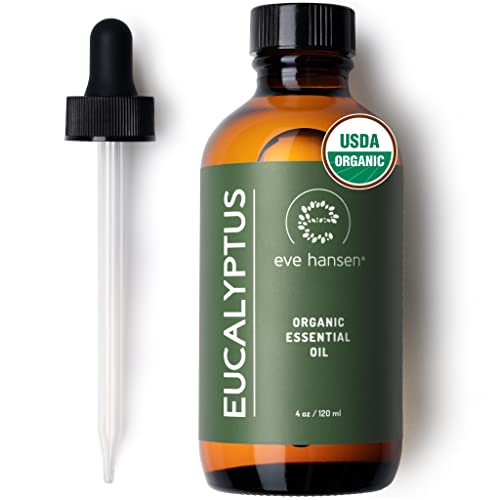 Eve Hansen Eucalyptus Essential Oil - Refreshing Aromatherapy, USDA Organic - 4oz