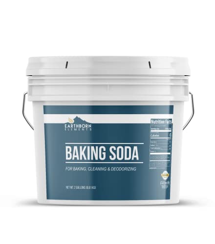 Earthborn Elements Baking Soda - Non-GMO, Aluminum-Free, Pure & Versatile - 2 Gallons