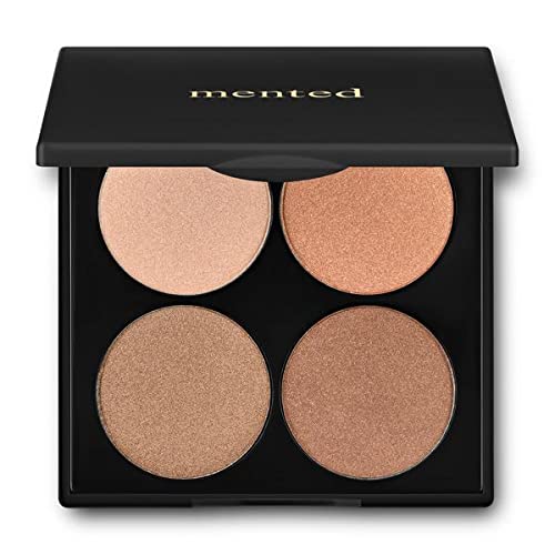 Mented Cosmetics Highlighter Palette - Vegan, Paraben-Free, Flattering for All Skin Tones - 4 Shades