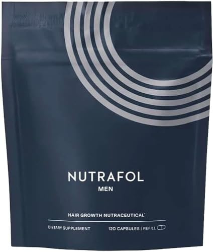 Nutrafol Men's Hair Growth Supplement - Clinically Tested for Thicker Hair, 1 Month Supply