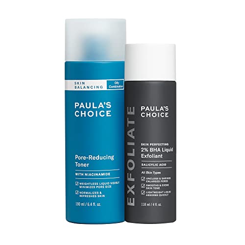 Paula's Choice Skin Care Set - Minimizes Pores, Targets Blackheads, Fragrance-Free - 2 Pack