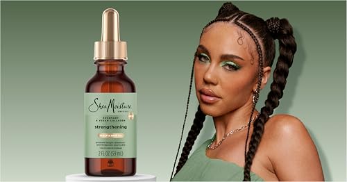 SheaMoisture Hair Oil - Promotes Length Retention, Hydrates Scalp & Hair - Rosemary, 2 oz