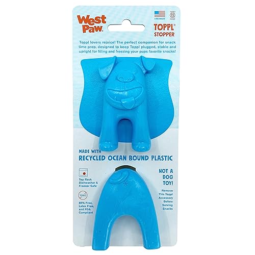 WEST PAW Toppl Stopper 2-Pack - Enhances Dog Meal Prep, Made in USA with Recycled Plastic