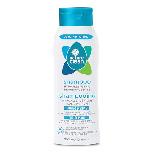 Nature Clean Shampoo - Gentle Cleansing, Plant-Based, Hypoallergenic - 10 oz