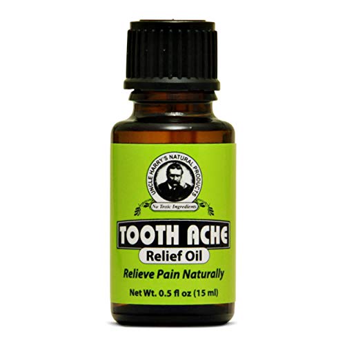 Uncle Harry's Oral Pain Relief Oil - Soothes Toothaches & Mouth Sores, Clove Oil - 0.5 oz