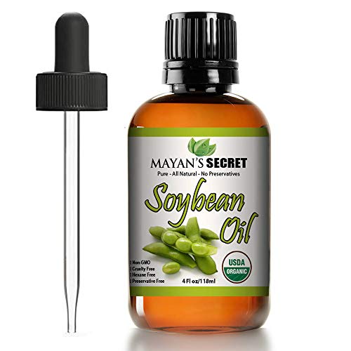 Mayan's Secret Organic Soybean Oil - Hydrates Skin & Hair, High Vitamin E - 4 fl oz