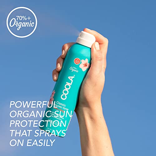 COOLA Organic Sunscreen SPF 50 - Fast Absorbing, Antioxidant-Rich, Guava Mango - 6 Fl Oz