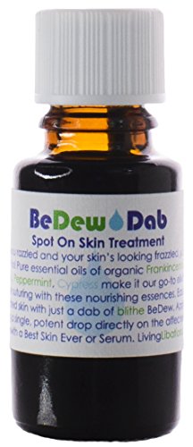 LIVING LIBATIONS BeDew Dab Face Oil - Soothes Redness, Vegan, Organic Ingredients - 0.17 fl oz