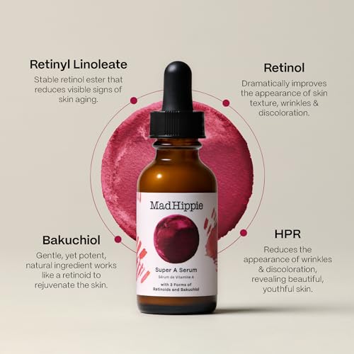 Mad Hippie Face Serum - Advanced Skin Repair with 3 Retinoids & Hydrating Hyaluronic Acid - 1.02 Oz