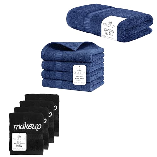 Premium Towel Set - Soft, Absorbent & Quick-Dry, OEKO-TEX Certified - 9-Piece Cotton Bundle