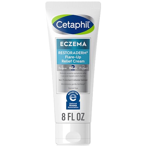 Cetaphil Eczema Cream - Fast Relief for Dry, Itchy Skin, 48-Hour Hydration, 8 oz