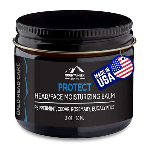 Mountaineer Brand Men's Grooming - Hydrating Bald Head Moisturizer, Natural Ingredients - 2oz