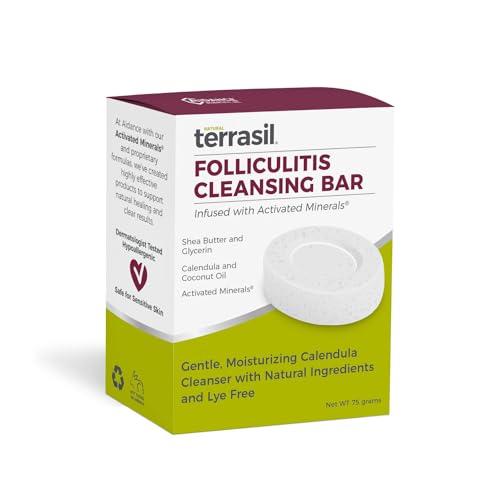 Terrasil Body Soap - Soothing Folliculitis Relief, Natural Calendula & Coconut Oil - 75g