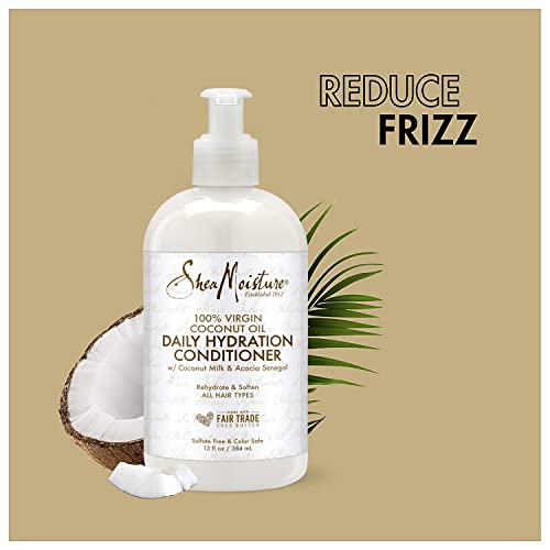 SheaMoisture Virgin Coconut Oil Shampoo - Hydrates, Conditions, Reduces Frizz - 13 fl. oz.