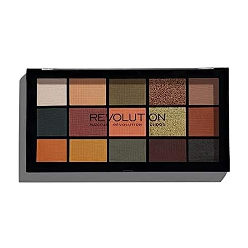 Makeup Revolution Reloaded Eyeshadow Palette - 15 Pigmented Shades, Vegan & Cruelty Free - 16.5g