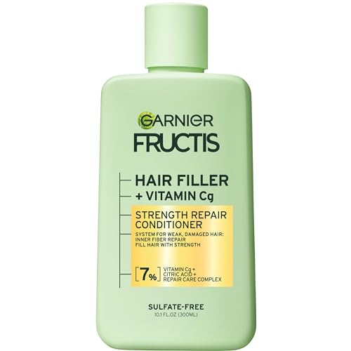 Garnier Fructis Hair Filler Conditioner - Strengthens Weak Hair with Vitamin Cg, 10.1 Fl Oz