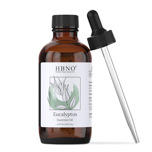 HBNO Eucalyptus Essential Oil - Refreshing Scent, Natural Ingredients - 4 fl oz (120ml)