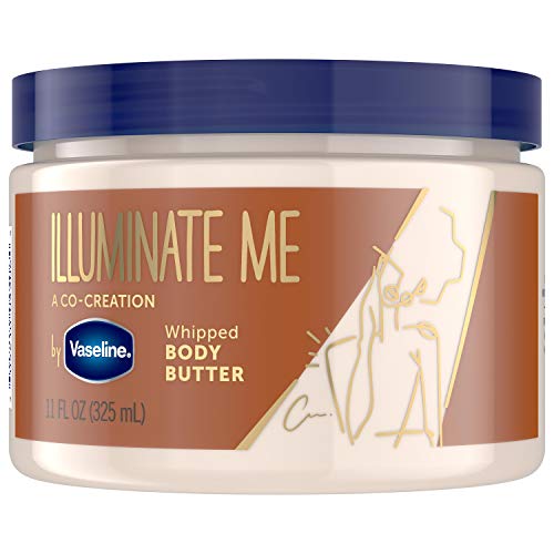 Vaseline Illuminate Me Body Butter - 24-Hour Moisturization, Shea Butter & Glycerin - 11oz