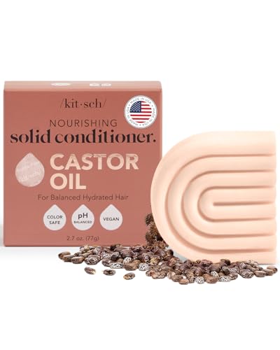 Kitsch Castor Oil Conditioner Bar - Hydrating, Nourishing, Hypoallergenic - 2.7 oz