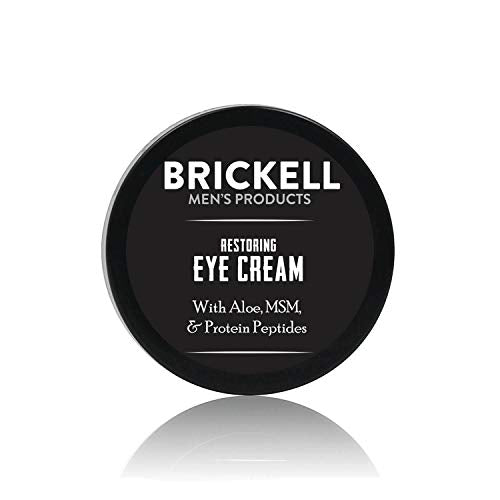 Brickell Men's Under Eye Cream - Reduces Puffiness, Dark Circles, and Wrinkles - 0.5oz Unscented