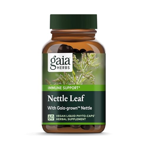 Gaia Herbs Nettle Leaf Herbal Supplement - Supports Healthy Response, Respiratory Aid - 60 Count